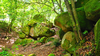 花崗岩の巨石群