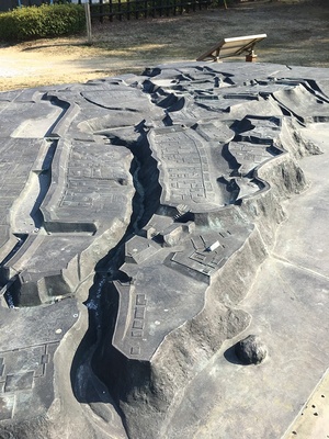 鉢形城地形模型