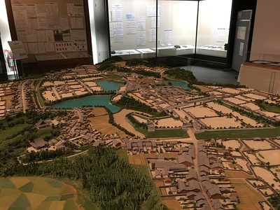 亀山城下復元模型
