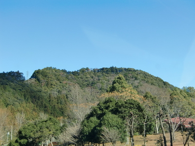 犬居城遠景