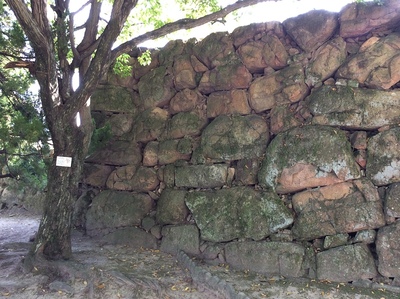 広島城本丸中之の石垣