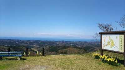 御殿上（展望台）から見る日本海　２