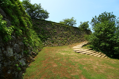 宇和島城 帯曲輪付近からの本丸石垣