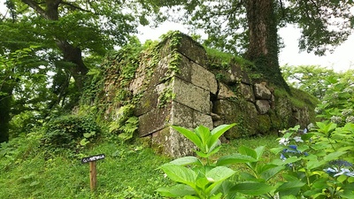 二の曲輪櫓門東側の石垣