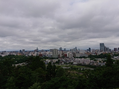 青葉城からの仙台市街の眺望