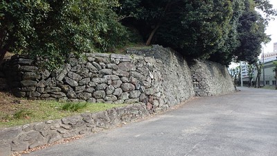 城山西側の石垣