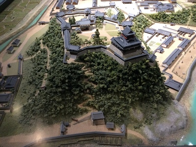城とまちミュージアムにある犬山城模型