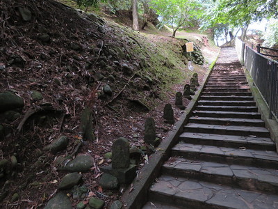 本丸東側の登城道