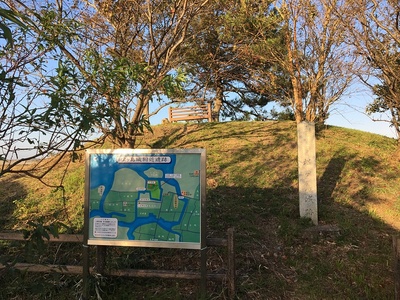 天守山と松ヶ島城附近遺跡案内図