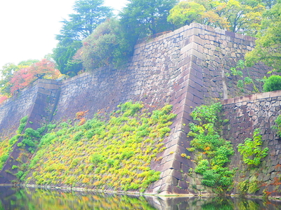雨上がり、日本一の高石垣