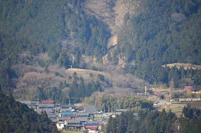 松尾山から見た三成陣地と決戦地