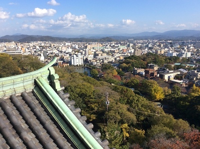 和歌山城天守から見た風景