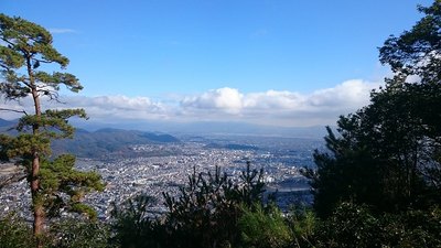 二郭から眺める京都市街
