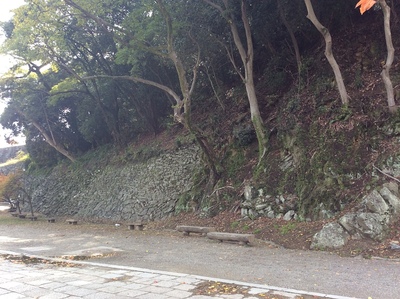 和歌山城本丸東側石垣