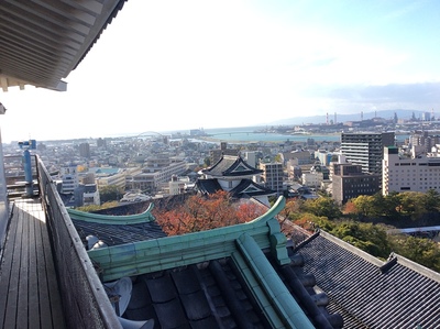 和歌山城天守から見る