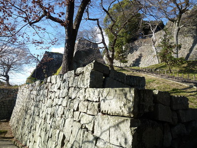 丸亀城　南側石垣