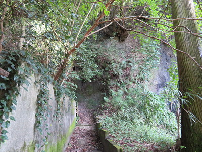 矢倉場（曲輪１）への登城道