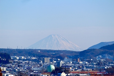 高島城 天守3階から見える富士山