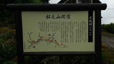 松之山街道についての説明板