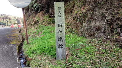 田中城　石碑
