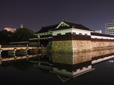 平櫓と表御門◆広島夜城