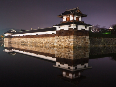 太鼓櫓と多聞櫓◆広島夜城