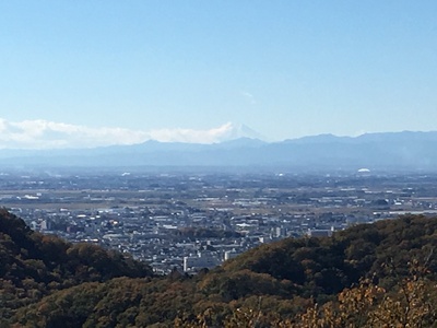 南城から富士山を望む