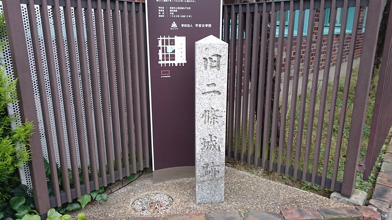 旧二条城　石碑と説明板