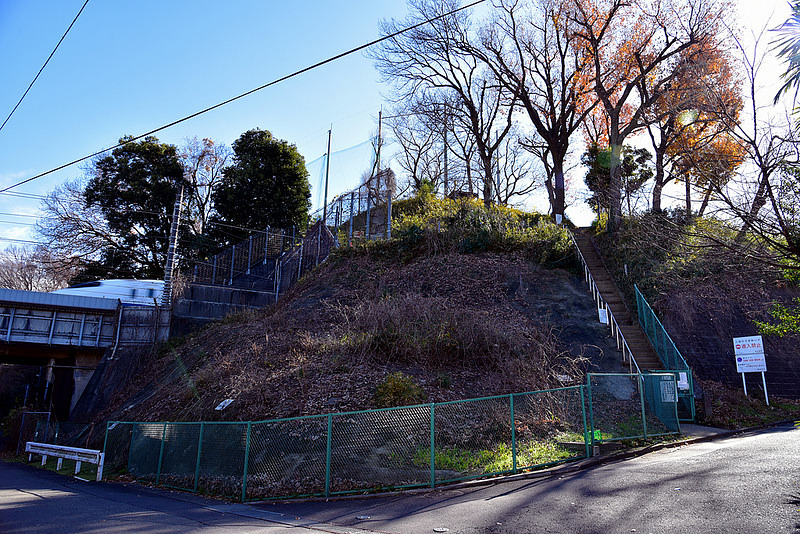 矢上城跡と東海道新幹線