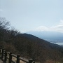 天下茶屋からみる河口湖と富士山