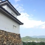 天秤櫓前から佐和山城跡を見上げる