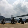 城址周辺「長州藩砲台と関門橋」