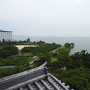 天守より琵琶湖を望む。