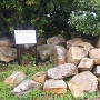 おしゃぎり会館（村上市郷土資料館）の駐車場にある埋もれていた門跡の石垣