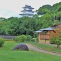 武蔵の庭園と巽櫓（南側）