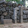 城址石碑と石垣
