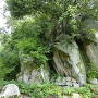 城跡の自然石
