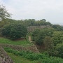 石垣と城下(着見櫓跡より)