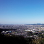 天判山城から見る立花山城