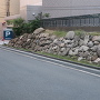 豊臣大阪城三の丸北端の石垣
