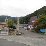 愛宕神社駐車場への交差点