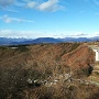 城跡入口から見る関越自動車道（2018初冬）
