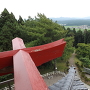 天守閣最上階からの秋田平野の眺望