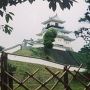 三日月堀から天守を撮影（1997年頃）