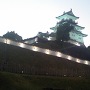 ライトアップされた掛川城
