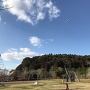 坂田池公園から見た坂田城
