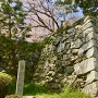 石垣と城址碑