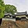 天守・五の平櫓・土塀・本丸南御門・六の平櫓（南側）