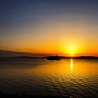 宍道湖に沈む夕陽