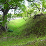 弘道館北側の土塁と空堀